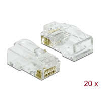 Delock Delock RJ45 nyomó+vágó+hajlító apa Cat.6 UTP 20 db. (86473)