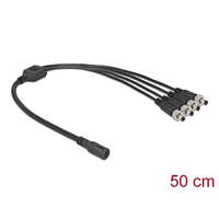 Delock Delock DC megosztó kábel 5,5 x 2,1 mm 1 db. anya 4 db. apa csavarható (86588)