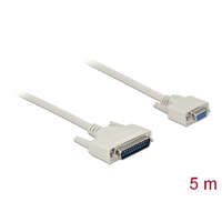 Delock Delock Soros kábel, D-Sub 25 dugó hím D-Sub 9 hüvely, 5 m (86876)