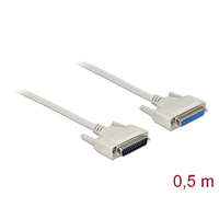 Delock Delock D-Sub 25-ös soros kábel, dugó-hüvely, 0,5 m (86907)