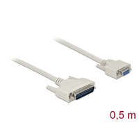 Delock Delock Soros kábel, D-Sub 25 dugó hím D-Sub 9 hüvely, 0,5 m (86909)