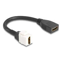 Delock Delock Keystone modul HDMI kábel anya - anya 8K 60 Hz 20 cm, fekete