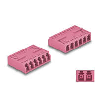 Delock Delock Optikai szál kapcsolódás HD LC Hexaplex anya - LC Hexaplex anya ibolya (87928)