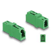 Delock Delock Optikai szál párosító LC Simplex anya - LC Simplex anya APC zöld (87984)