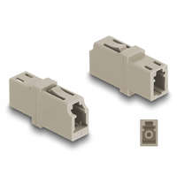 Delock Delock Optikai szál párosító LC Simplex anya - LC Simplex anya OM1/OM2 bézs (87986)