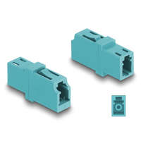 Delock Delock Optikai szál párosító LC Simplex anya - LC Simplex anya OM3 aqua (87987)