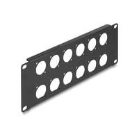 Delock Delock 10 D-típusú patch panel 12 portos 2U fekete (88054)