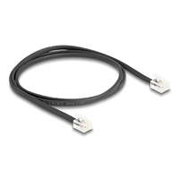 Delock Delock Telefon kábel RJ11 apa - RJ11 apa fekete 1 m (88301)