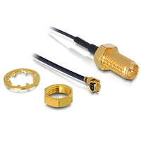 Delock Delock Antennakábel RP-SMA csatlakozó válaszfal>MHF/U.FL kompatibilis dugó 350 mm 1.13 meneth. 10 mm (88379)