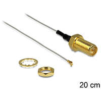 Delock Delock antenna kábel RP-SMA jack bulkhead > MHF III/U.FL-LP-040 kompatibilis csatlakozó, 200 mm 0.81 (88813)
