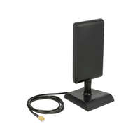 Delock Delock LTE Antenna SMA sáv 1/3/7/20 2 ~ 4 dBi irányított SMA antenna közös állvánnyal Fekete (88992)