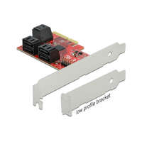 Delock Delock 6 portos SATA PCI Express x4 Kártya - alacsony profilú formatényező (89042)