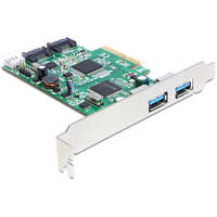 Delock Delock PCI Express kártya > 2 x külső USB 3.0, 2 x belső SATA 6 Gb/s (89359)