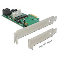 Delock Delock PCI Express-kártya > Hibrid 3 x belső SATA 6 Gb/s + 1 x belső mSATA (89371)