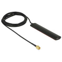 Delock Delock GSM UMTS LTE WLAN 2,4 GHz-es antenna SMA Plug 2 dBi 2dBi mindenirányú ragasztásos rögzítéssel (89491)