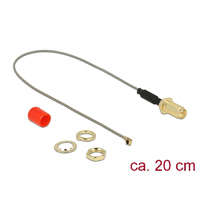 Delock Delock Antenna kábel RP-SMA anya> MHF / U.FL-LP-068 apa csatlakozó 1.13 20 cm menethossz 10 mm (89831)