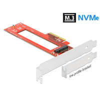 Delock Delock PCI Express x4-kártya - 1 x M.3 / NF1 nyílás - alacsony profilú formatényező (90401)