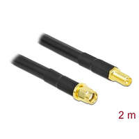 Delock Delock antennakábel RP-SMA apa RP-SMA anya LMR/CFD300 2 m alacsony veszteséggel (90464)