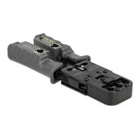 Delock Delock Krimpelő eszköz csupaszítóval és hálózati teszterrel 8P (RJ45), 6P (RJ12/11), 6P DEC vagy 4P (90511)