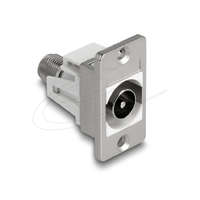 Delock Delock panel tartó IEC apa-F anya ezüst / fehér