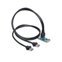 Delock Delock MiniPCIe I/O PCIe teljes méret, 1 x 19 pin USB 3.0 pin fejes (95234)