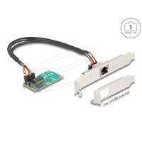 Delock Delock Mini PCIe I/O PCIe teljes méretű 1 x RJ45 Gigabit LAN