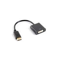LANBERG Lanberg Displayport apa - DVI-I anya (24+5) dual link adapter, 10cm (AD-0007-BK)