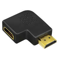 Logilink Logilink HDMI adapter, A/M-A/F, 90 , lapos, 4K/30 Hz (AH0008)