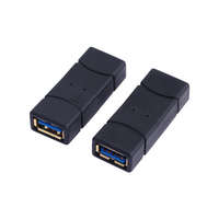 LogiLink LogiLink USB 3.0 adapter, USB-A/F - USB-A/F, fekete (AU0026)