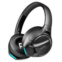 Loiglink Logilink BT 6.0 gamer headset, 3,5 mm-es AUX csatlakozóval, állítható fejpánttal, 50 órás akkumulátor-üzemidővel, fekete