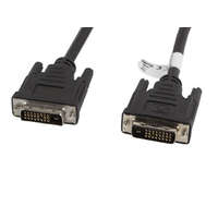 LANBERG Lanberg DVI-D apa (24+1) - DVI-D apa (24+1) dual link fekete kábel, 1.8m (CA-DVID-10CC-0018-BK)
