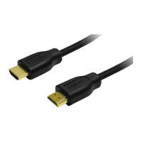 Logilink Logilink HDMI-kábel, A/M-A/M, 4K/30 Hz, fekete, 0,2 m (CH0076)