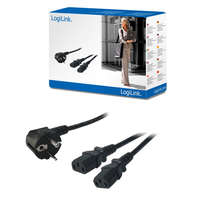 LogiLink LogiLink Y-tápkábel-C13 apa - IEC13 anya (CP101)