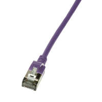 Logilink Logilink Patch cable Cat.6A STP TPE SlimLine violet 0,3m (CQ9019S)