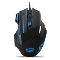 ESPERANZA Esperanza MX201 Wolf USB Gamer egér, fekete-kék (EGM201B)
