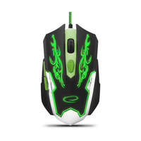 ESPERANZA Esperanza MX405 Cyborg USB vezetékes Gamer egér, fekete-zöld (EGM405)