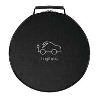 Logilink Logilink Védőtáska EV töltőkábelhez, kerek, nylon, fekete (EVB0100)