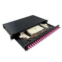 Logilink Logilink Optikai kábel elosztó, 19" (ODF) LC-DX 24 P, fekete (F24LC4B)