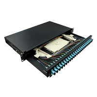 Logilink Logilink Optikai kábel elosztó, 19" (ODF) SC-SX 24 P, fekete (F24SS3B)