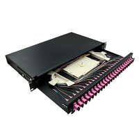 Logilink Logilink Optikai kábel elosztó, 19" (ODF) SC-SX 24 P, fekete (F24SS4B)