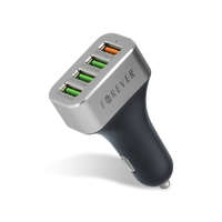Forever Forever Autós gyorstölto 4x USB, 30 W, fekete (FE458186)
