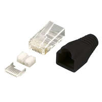 LogiLink LogiLink RJ45 csatlakozódugasz, árnyékolt Cat6 fekete 100db (MP0022)