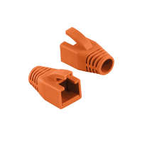 Logilink Logilink RJ45 feszültségmentesítő védőburkolat, 8 mm, narancssárga, 50 db (MP0035O)