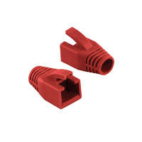 Logilink Logilink RJ45 feszültségmentesítő védőburkolat, 8 mm, piros, 50 db (MP0035R)