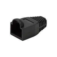Logilink Logilink RJ45 feszültségmentesítő védőburkolat, 8 mm, fekete, 50 db (MP0064)