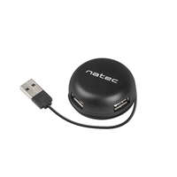 Natec NATEC USB 2.0 HUB BUMBLEBEE 4 PORTOS FEKETE (NHU-1330)