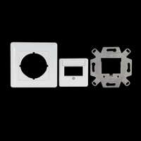 Logilink Logilink előlap 2 keystone csatlakozóhoz, egyenes kimenet, jel fehér (NK4059)