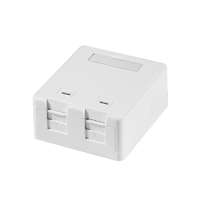 Logilink Logilink Felületre szerelhető doboz 2 Keystone aljzathoz, rugós redőnnyel