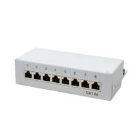 Logilink Logilink Cat.6A Patch Panel 8 portos árnyékolt, asztali, világosszürke (NP0018)