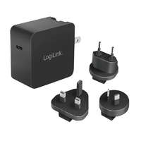 Logilink Logilink USB utazási töltő, GaN, 1 port, USB-CF, 65 W, PD-vel (PA0302)